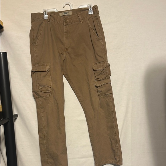 Wrangler Tan Cargo Pants Straight Leg - Picture 1 of 6